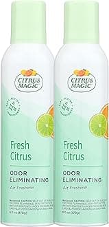Citrus Magic Odor Eliminating Air Freshener Spray, Fresh Citrus, 6-Ounce, Pack of 2