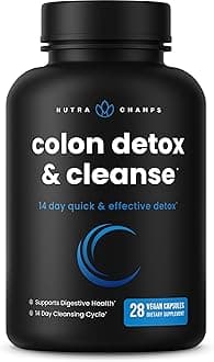 Colon Cleanse & Detox for Weight Loss [14 Day Quick Cleanser] Safe & Effective Formula with Probiotic & Digestive Enzymes for Constipation Relief