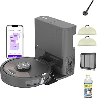 Matrix Plus | 2-in-1 Robot Vacuum & Mop for Carpets & Hard Floors | Sonic Mopping & Powerful Suction for Pet Hair | Self-Empty Base | 45-Day Capacity | HEPA | LiDAR Nav | Black/Mocha | AV2630WA
