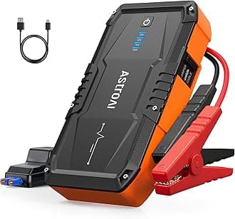 S8 Car Battery Booster Jump Starter Power Pack,1500A 12V Portable Car Jump Starter Power Bank for Up to 6.0L Petrol & 3.0L Diesel Engines, With Smart Jumper and LED Torch