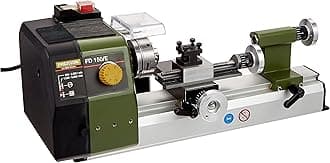 Proxxon Fine Lathe FD 150/E, Precise Lathe with 2-Stage Belt Drive, Speed Control, Spindle Speeds up to 5,000/min, Item No. 24150