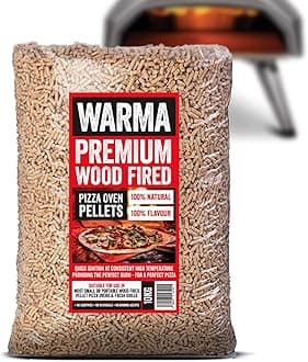 10kg Bag Eco Premium Pizza Oven Wood Pellets 100% Natural - Easy to Light - Suitable for Ooni Uuni Ninja Nero Dellonda Outdoor Garden Cooking Pellet Operated Stoves Wood Fired Pizza Ovens & Grills