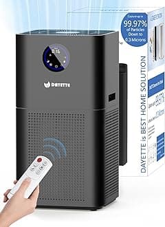 Dayette Air Purifier for Home Pets Dander in Bedroom, Covers Up to 4000 ft², 4-in-1 Filter with HEPA sleep mode, Remove Dust Smoke Pollutants Odor (AP403)
