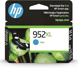 HP 952XL Cyan High-Yield Ink Cartridge | Works OfficeJet 8702, OfficeJet Pro 7720, 7740, 8210, 8710, 8720, 8730, 8740 Series | Eligible for Instant Ink | L0S61AN
