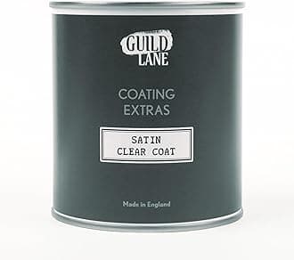 Satin Clear Top Coat - Non-Yellowing Protective Acrylic Paint Sealer for Easy Application, Exceptional Coverage - Multi-Surface, Non-Toxic Clear Waterproofing Paint - 500ml