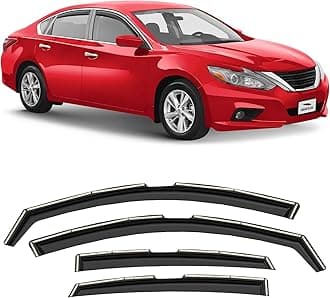 Voron Glass in-Channel Extra Durable Rain Guards for Nissan Altima 2013-2018, Window Deflectors, Vent Window Visors, 4 Pieces - 220235