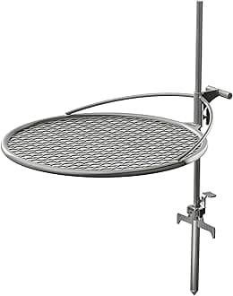 Outpost Grill 24 - Standalone Campfire Grate - Breeo X Series Accessory - Stainless Steel, Durable, USA Made - Campfire Grill Grate - Camping Cooking Rack with Carrying Bag - Fire Pit Accessories