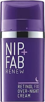 Nip+Fab Retinol Fix Overnight 0.1% Retinol Cream for Face with Hyaluronic Acid, Pro-Age Facial Cream for Pigmentation and Dark Spots, 1.7 Fl. Oz.