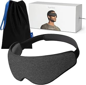 - Ostrichpillow Eye Mask, Sleep Mask for Men Women 100% Blackout, No Pressure On Eyes, Soft & Breathable, Adjustable Fit, Travel Bag Included