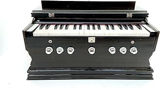 Harmonium- 3 1/4 Octave, Double Bellow, 39 Keys,7 Stopper, 2 Reeds (Bass- Male) With Cover