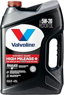 High Mileage 150K with Maxlife Plus Technology 5W-20 Motor Oil 5 Quart