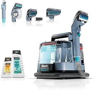 Shark PX202BRN StainStriker Portable Stain and Odor Remover for Carpet, Upholstery, Cars with Additional Accessories and Cleaning Solutions, Nordic Blue