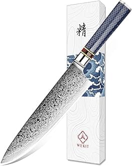 - Chef Knife 8 Inch Damascus Chefs Knife Japanese VG10 Kitchen Knife Sharpest 67-Layer High Carbon Stainless Steel knife Cooking Knife, Meat Cutting Gyuto Chef Knife with Sheath(type 1)