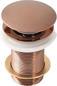 KKD® Heavy Quality Full Brass Pop Up Full Thread Waste Coupling 32 MM (5", Rose Gold)