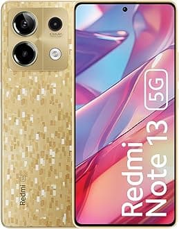 Redmi Note 13 5G (Prism Gold, 6GB RAM, 128GB Storage) | 5G Ready | 120Hz Bezel-Less AMOLED | 7.mm Slimmest Note Ever | 108MP Pro-Grade Camera