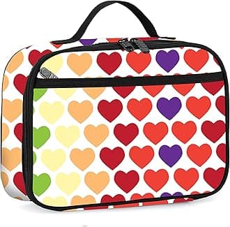 rickyh style Lunch Box with Padded Liner, Spacious Insulated Lunch Bag Durable Thermal Lunch Cooler Pack with Strap for Men Women Boys Girls Adults School Sports Beach Picnic Work Camp,2 Pocket