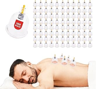 [100 Pack] Bulk Cupping Set for Massage Therapy - B1 B2 B3 B4 B5 B6 B7 U4 U5 - U4 (2.05 in) - Wholesale Professional Cupping Therapy Set, Cuppings Massage Kit, Physical Therapy Kit [No Pump Included]