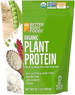 BetterBody Foods Organic Plant Based Protein Powder