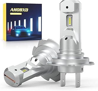 H7 Light Bulbs Super Bright White 6500K Upgrade 600% 30000LM Brightness Real 1:1 Halogen Size 80000 Hours Life Span H7/H18 Plug and Play Car Fog Light Bulbs Pack of 2