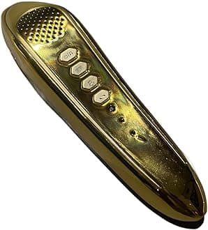 Quran Reading Pen 32GB Didital Quran Reader Translator with Multilingual 25 Reciters, Rechargeable Talking Reader for Quran Muslims Gift Ramadan Islamic Gift (Without Book) (Gold)