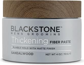 Blackstone Men's Grooming Thickening Fiber Paste, Sandalwood (4 oz)