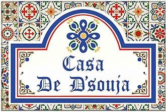 Nutcase Polycarbonate Personalized Name Plates For Home (Multicolour)