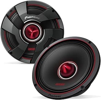Pioneer TS-M801PRO P.R.O. Series 8" 700 W Max Power, Blended Pulp Cone, High Efficiency Mid-Bass Driver - PRO Series Component Speaker (Pair)