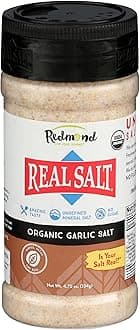 Redmond Real Sea Salt - Natural Unrefined Gluten Free, Garlic Salt 4.75 Ounce …