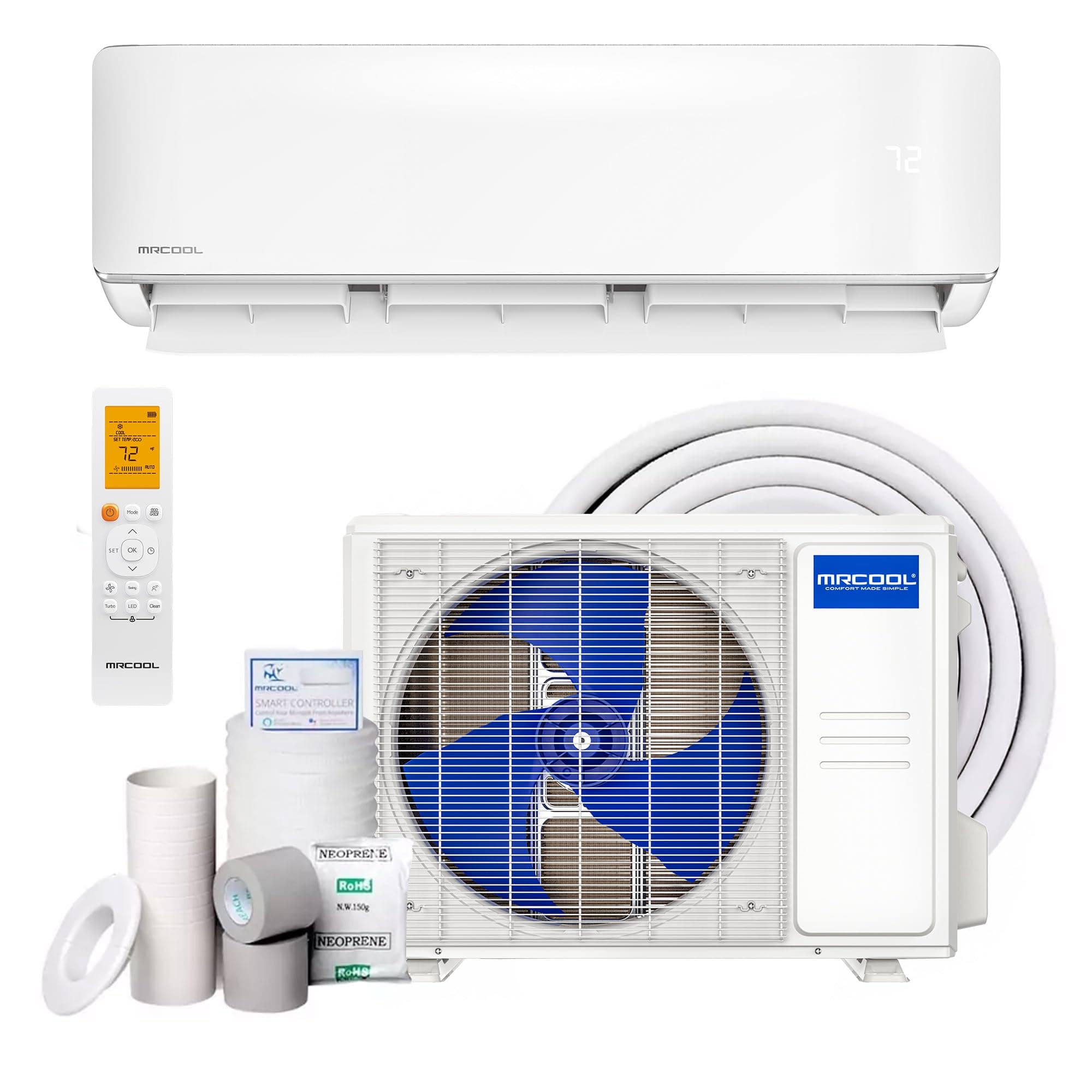 MRCOOL 9,000-BTU 230V Ductless Mini Split Air Conditioner & Heat Pump, AC/Heating System