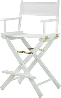 24-Inch , White Frame/White Canvas : Casual Home Frame Canvas Director Chair, 24", White