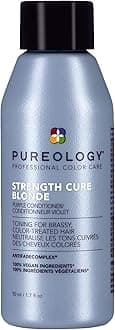 PureologyStrength Cure Blonde Purple Conditioner for Blonde & Lightened Color-Treated Hair, 1.7 Fl Oz