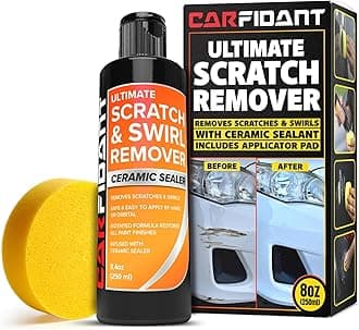 Carfidant Scratch and Swirl Remover - Ultimate Car Scratch Remover - Polish & Paint Restorer - Easily Repair Paint Scratches, Scratches, Water Spots! Car Buffer Kit