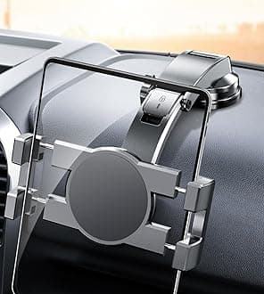 eSamcore iPad Holder for Car, Dashboard Tablet Holder for Car Suction Cup Mount with Large Clamp for All 6"-11" Apple iPad Accessory Samsung Galaxy Tab Tablet Stand