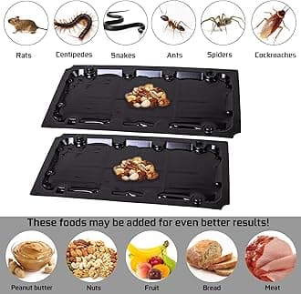 Wanqueen 10 Pack Sticky Mouse Trap Rat Traps Indoor, Mouse Traps Indoor for Home, Glue Traps for Mice and Rats, Snake(Large Size)