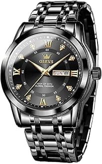 Men's Watch, Brand, All Black, Popular, Quartz, Calendar, Waterproof, Stainless Steel, Stylish, all black - 5513