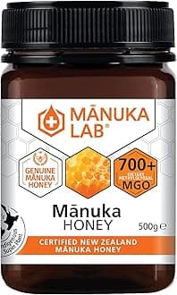 Certified MGO 700+ Manuka Honey 500g - Strong Antimicrobial and Anti-inflammatory Properties for Wound Healing, Acne, and Eczema | Premium Quality Honey from New Zealand, Manuka Honey