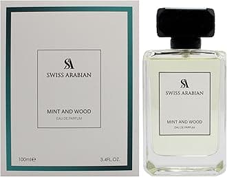Swiss Arabian Mint and Wood for Men - Sophisticated Modern Man's Fragrance - Spicy, Woody Fragrance with Lemon, Cardamom, and Tonka Bean - 3.4 oz