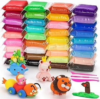 – Air Dry Clay, 36 Colors Ultra Light Magic Clay, No-Toxic Modeling Clay & Dough, Modeling Clay for Kids with Tools, Gift for Kids