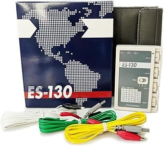 ITO ES-130 Palm-Sized Electro Acupuncture Stimulator: 3-Channel Machine, Portable Device, Dual Intensity Setting, Frequency Range Selector, Hand-Held, 27mm x 96mm