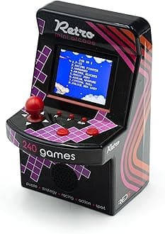 RED5 Retro Mini Arcade 240 Inbuilt 8-Bit Style Electronic Games Desktop Machine