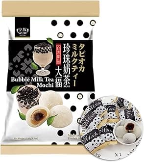 Royal Family Big Mochi, Japanese Sweet Mochi Dessert Rice Cake (Bubble Milk Tea, 1 Pack)