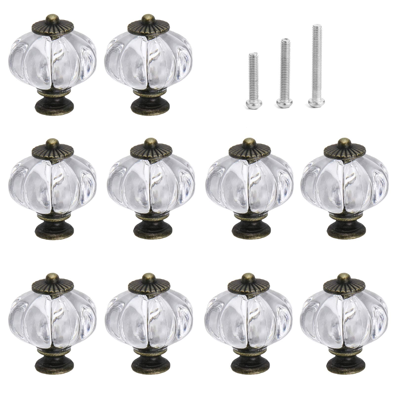 clear pumpkin cabinet knobs