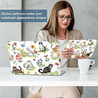 Laptop Skin Sticker 12.1 13 13.3 14 15 15.6 Inches Netbook Sticker Decal Reusable Universal Notebook PC Art Personalized Protector by AORTDES (AD-NEK-86 Garden Cat)