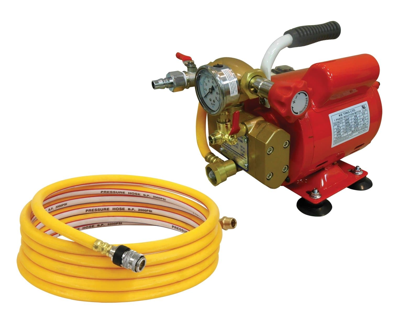 Reed Tool EHTP500 Electric Hydrostatic Test Pump, 110V, Single Phase 50/60 Hz