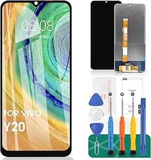 LCD Screen and Digitizer Full Assembly for Vivo Y20 Screen Replacement for Vivo Y20i Display Touch Screen Assembly for Vivo Y20s Screen Repair Parts V2029/V2029_PK/V2027/V2032