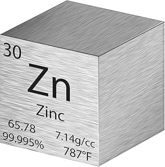 Cube Density Cubes High Density Element for Element Collections Lab Experiment Material Heavy Small Objects Experience(1 Inch,Zinc)