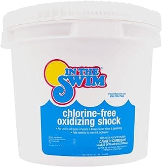In The Swim Chlorine-Free Pool Shock - Quick Dissolving, Fast-Acting, Shock-Oxidizer for Swimming Pools, Spas, and Salt Chlorinated Pools Compatible - 40 Pound Bucket