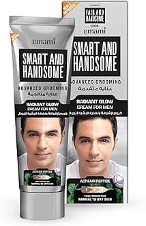 Smart And Handsome Men Radiant Glow Cream – 50g | Daily Use Moisturizer with Actifair Peptide, Niacinamide + UV Filters | Dark Spot Reduction & Anti-Darkening Care | Normal to Dry Skin