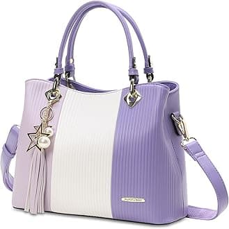 Pomelo Best Purses and Handbags for Women with Multiple Pockets, Leather Top Handle Satchel Fashion Tote Shoulder Bags Ladies