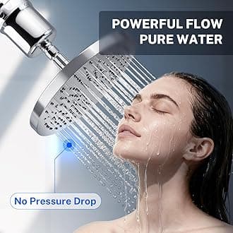 Ispring, 15-Stage High Output Universal Shower Filter With Replaceable Cartridge, Chrome, SF1S